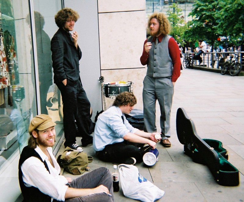 Busking in pre-Bedlam Six days