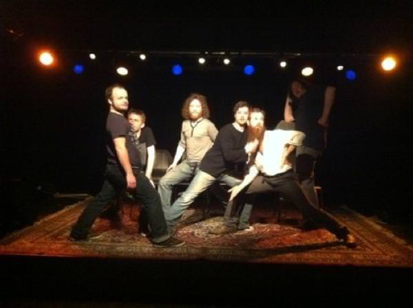 Photo of The Bedlam Six after a Switzerland show, taken by Kirsty Almeida