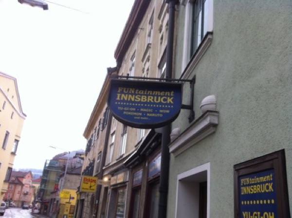 Funtainment Innsbruck sign