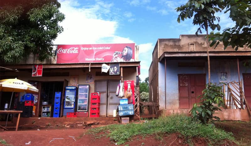 A street scene in Uganda