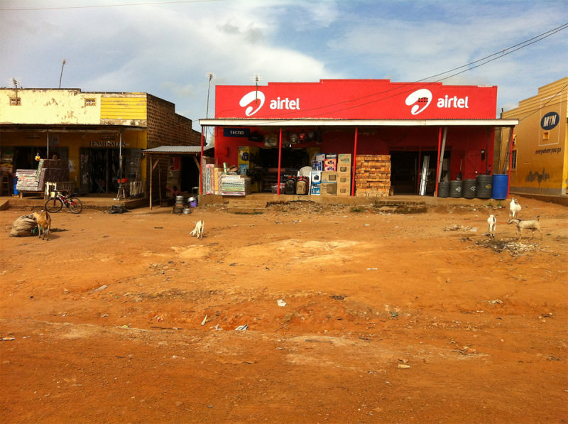 A street scene in Uganda